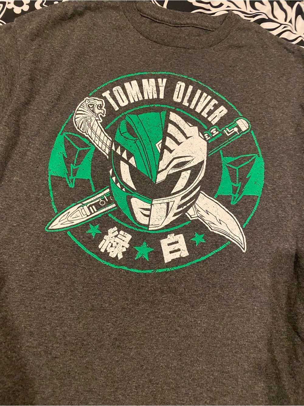 Tommy Oliver Green and White Ranger Graphic Tee